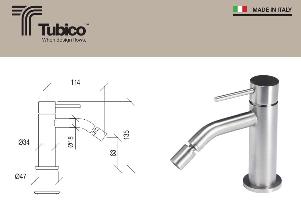 Set Rubinetteria Lavabo e Bidet Acciaio Spazzolato - Shopbagno.it
