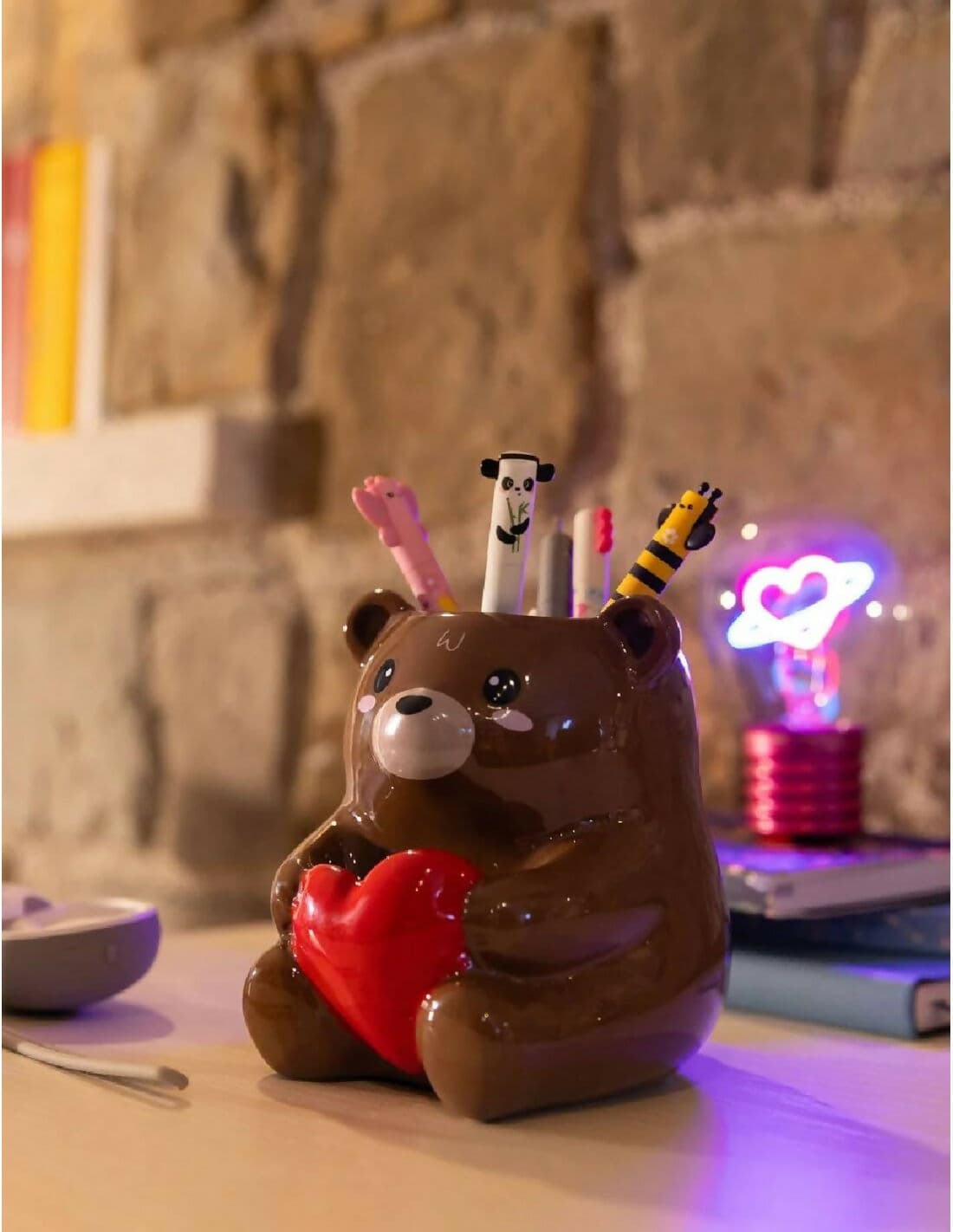 Portapenne In Ceramica Teddy Bear Legami in Carta Cartoleria Deja Vu - Crotone, commercioVirtuoso.it