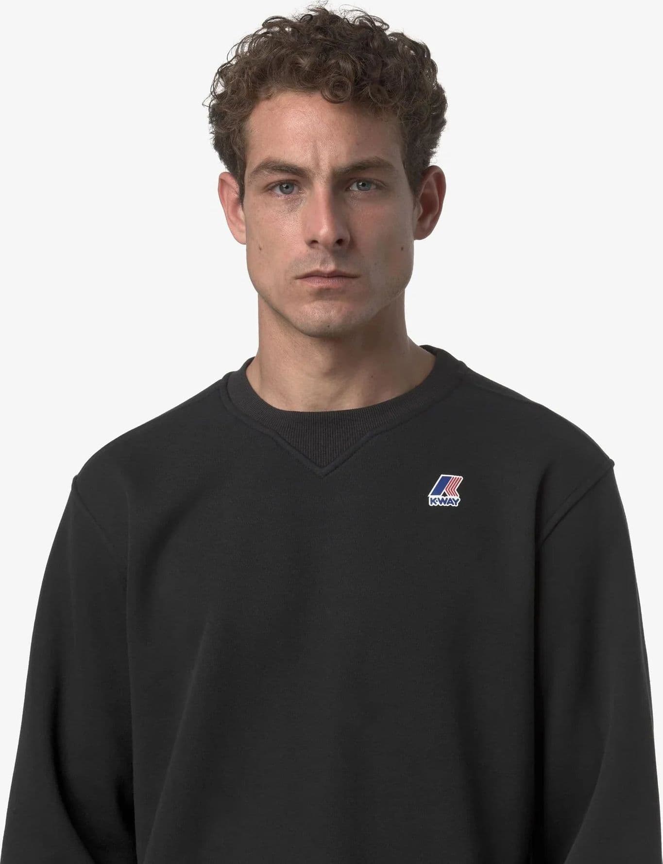 K-WAY Felpa uomo girocollo unisex in pile spazzolato nero per attività all'aperto K6132MW USY in Felpe con cappuccio Broadway Red - Barletta, commercioVirtuoso.it