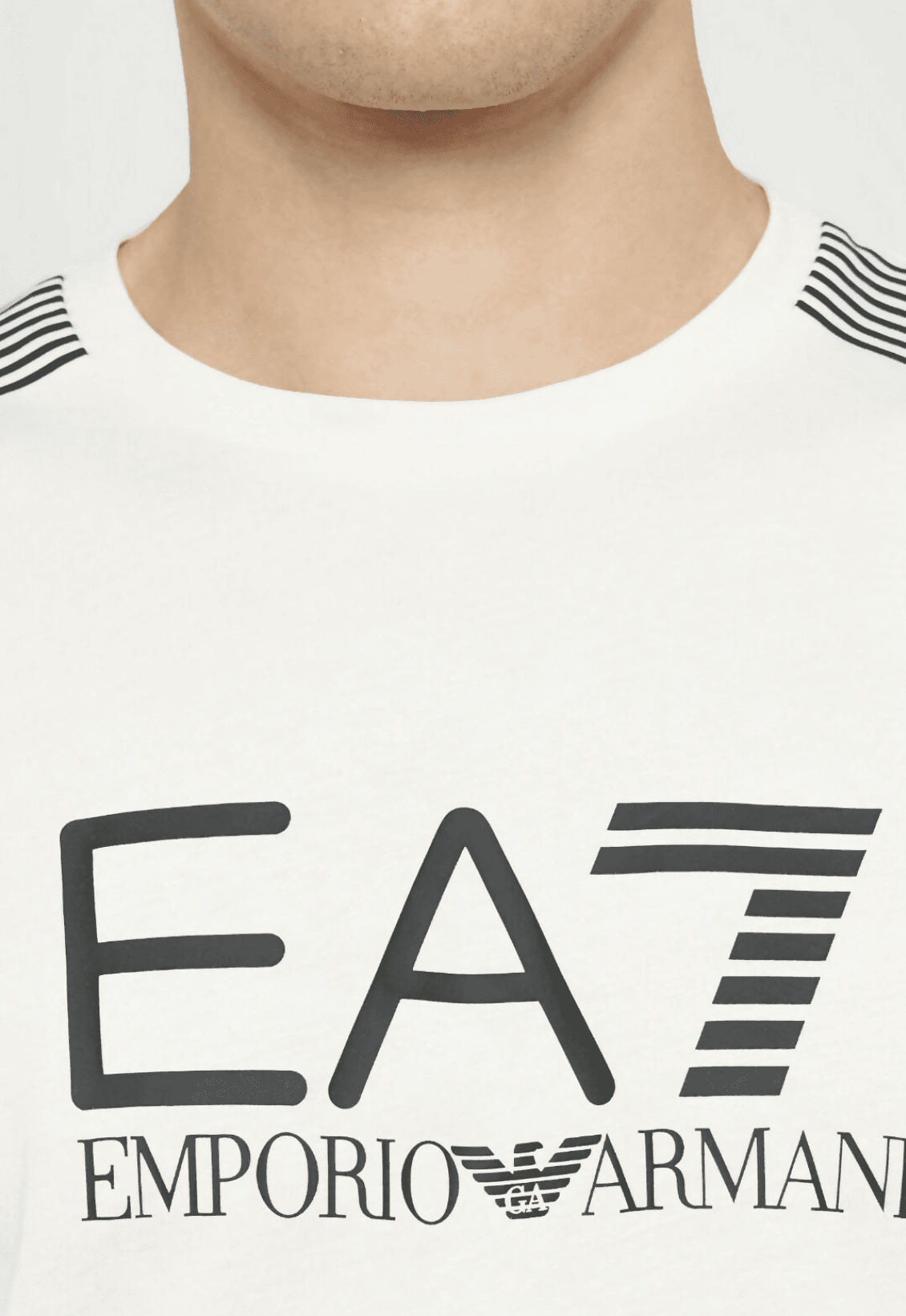 Emporio Armani T-Shirt Uomo Girocollo 7 Lines in Jersey Di Misto Cotone Asv in T-shirt Euforia - Bronte, commercioVirtuoso.it