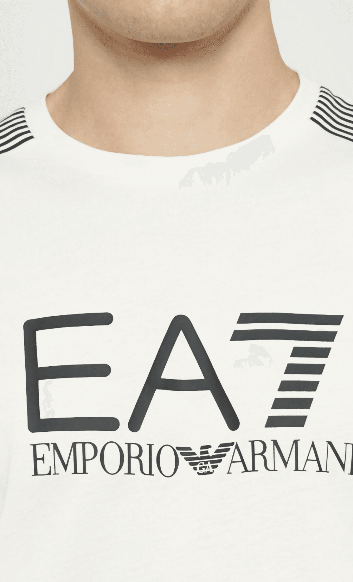 Emporio Armani T-Shirt Uomo Girocollo 7 Lines in Jersey Di Misto Cotone Asv in T-shirt Euforia - Bronte, commercioVirtuoso.it