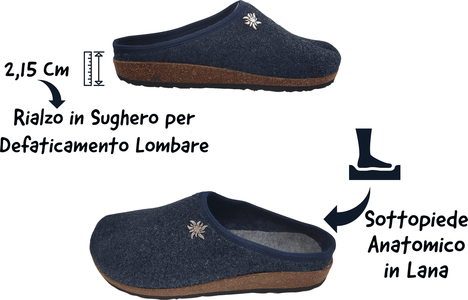 Gextop Originali Ciabatte Uomo Tirolesi per Casa Pantofole Invernali Slip On in Pantofole Primo Calzature - Venezia, commercioVirtuoso.it