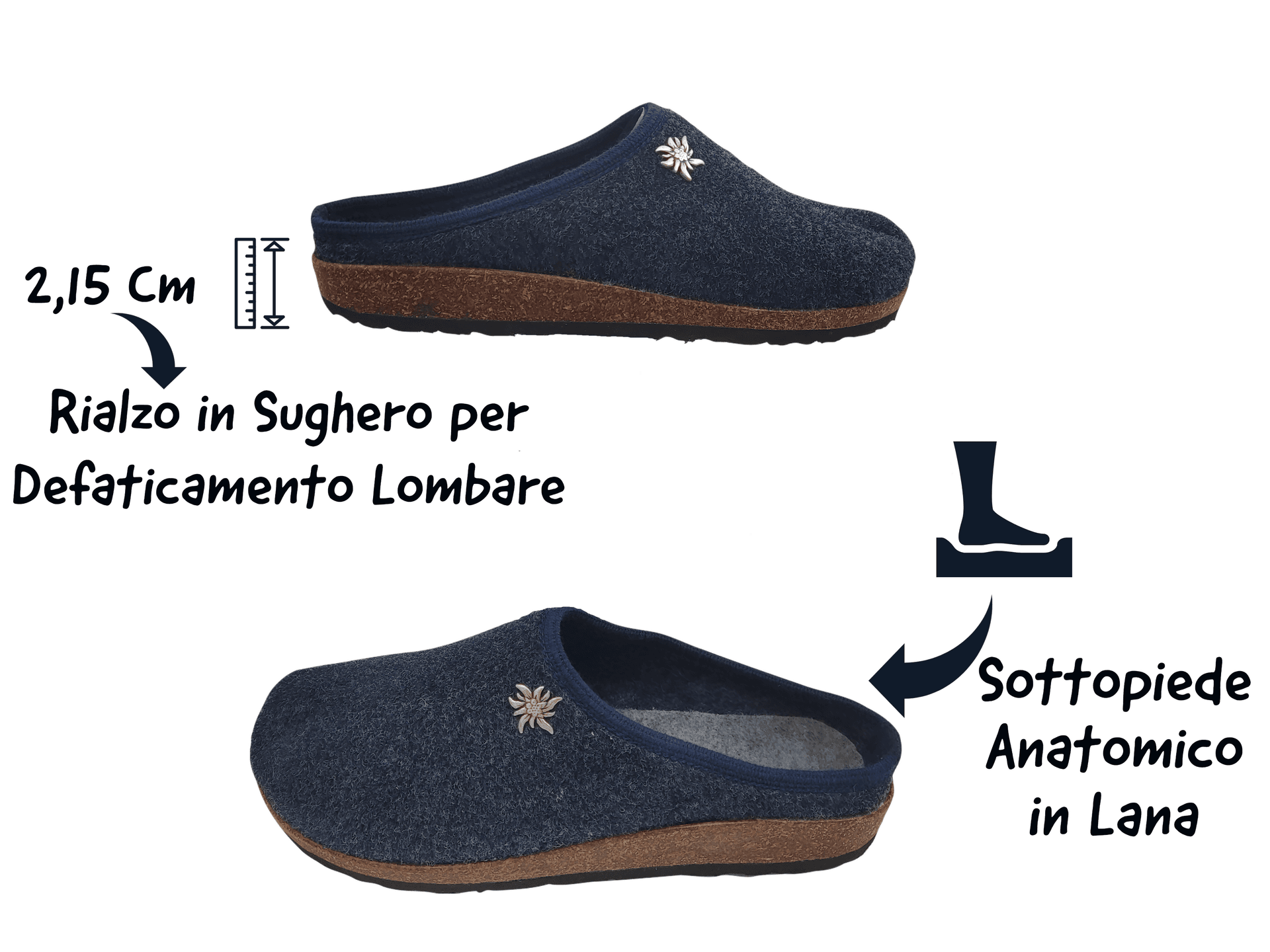 Gextop Originali Ciabatte Uomo Tirolesi per Casa Pantofole Invernali Slip On in Pantofole Primo Calzature - Venezia, commercioVirtuoso.it