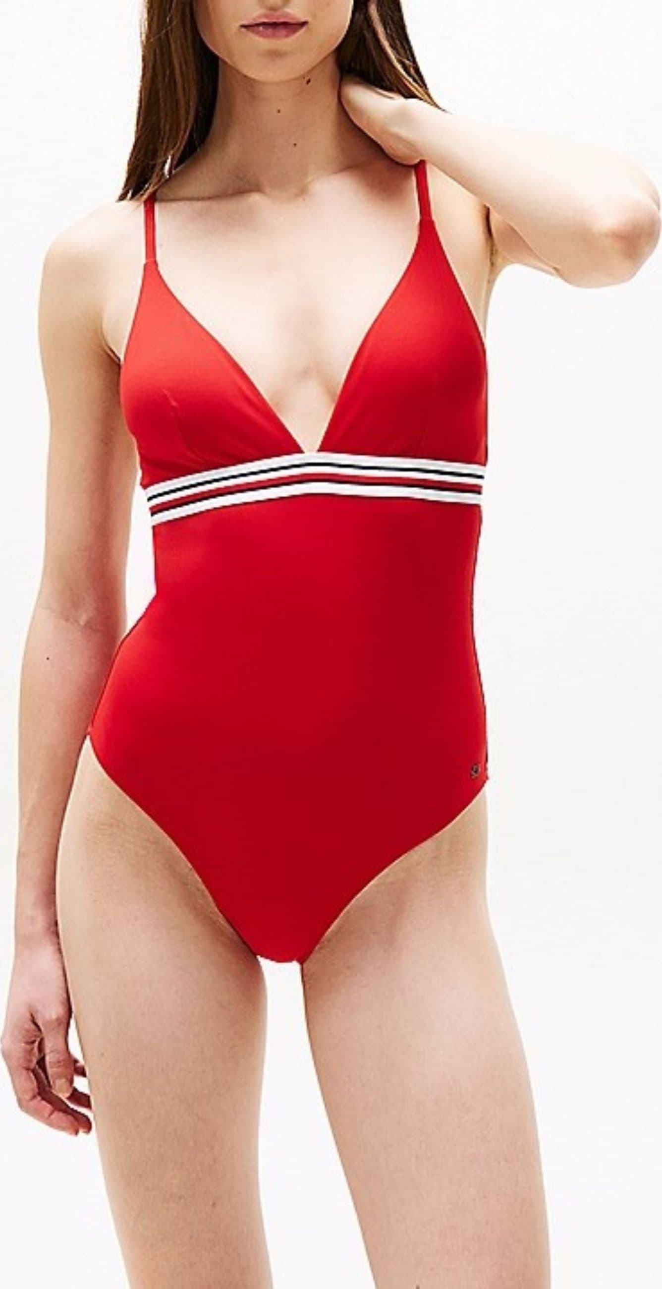 Tommy Hilfiger Costume da bagno TRIANGLE ONE PIECE RP EXT da donna in Costumi interi Drestige - Casamassima, commercioVirtuoso.it