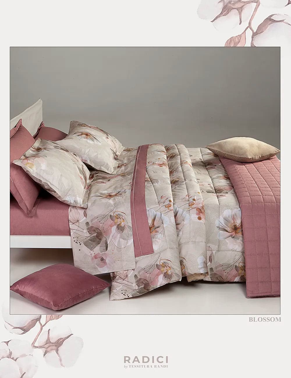 Trapunta Tessitura Randi Blossom in Trapunte The King Luxury - San Marcellino, commercioVirtuoso.it