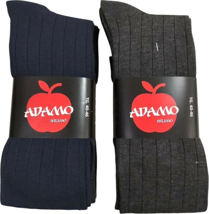 6 paia Calza uomo lunga ADAMO costina. Caldo Cotone. in Calzini ADAMO INTIMO e CASA - Bagheria, commercioVirtuoso.it