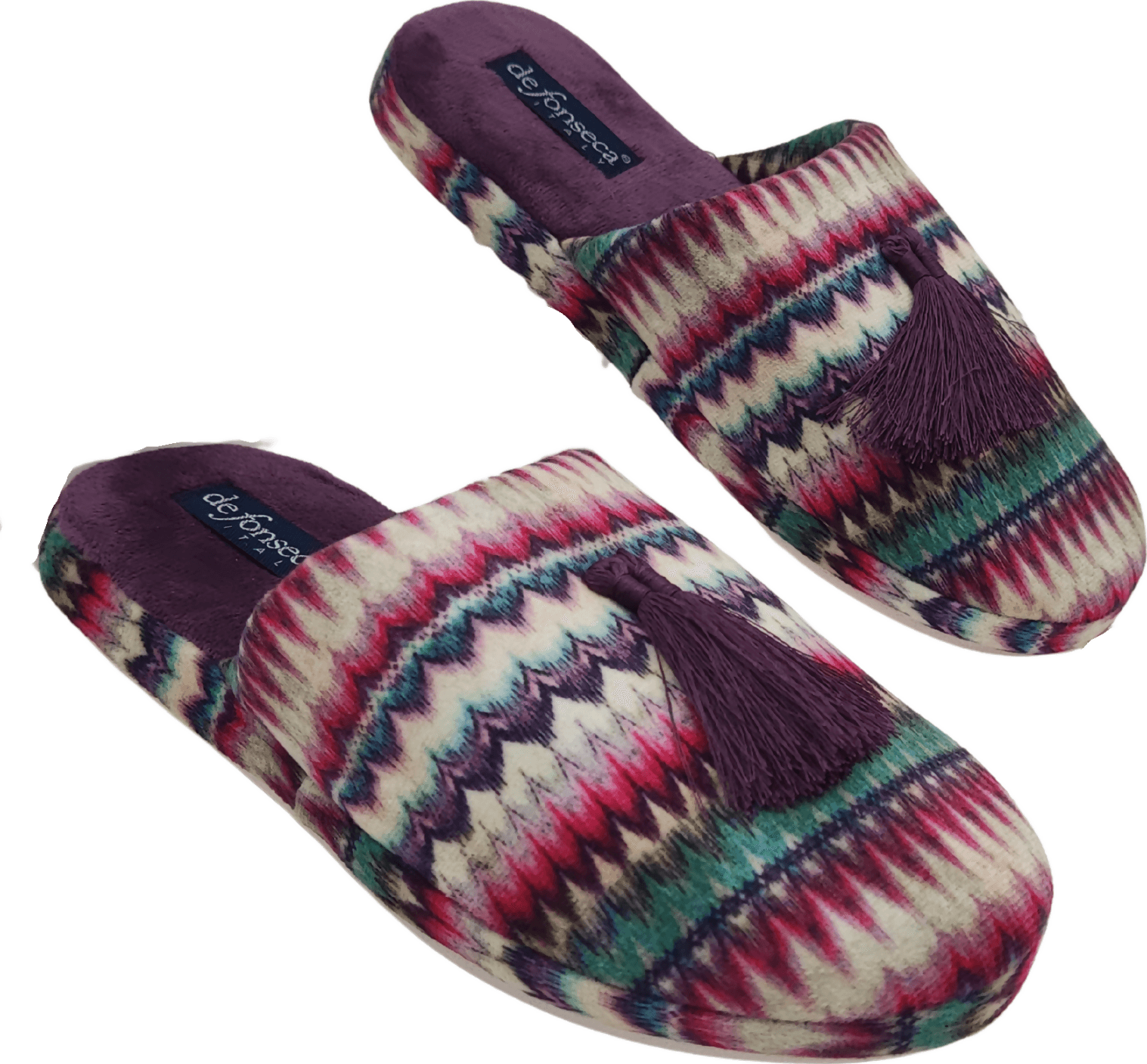 de fonseca Sissy Ciabatte Artistiche da Donna, Pantofole in Cotone, Slippers Comode e Lavabili per Casa in Infradito Primo Calzature - Venezia, commercioVirtuoso.it