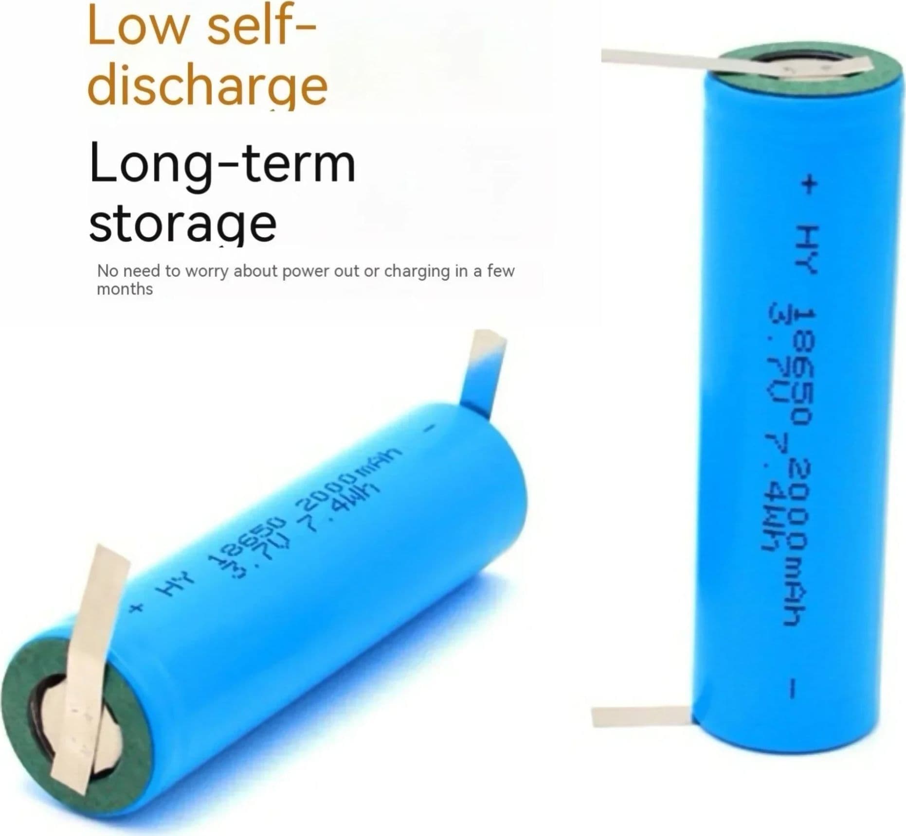 5 Batterie 18650 Li-ion 2000mAh 3.7V con Paglietta Celle Ricaricabili di Litio per Pacchi Assemblabili in Pile ricaricabili Solgeny - Besate, commercioVirtuoso.it