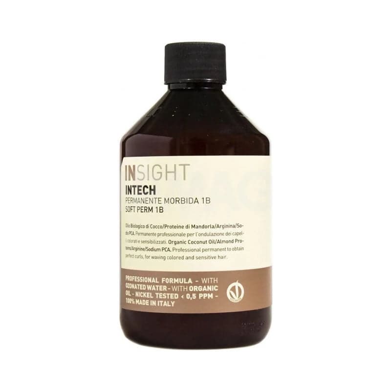 Insight Intech permanente morbida 1B 350 ml, per creare onde sui capelli colorati e sensibilizzati.