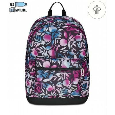 ZAINO scuola PRO XXL seven BLU VIOLA backpack CON EARPHONE WIRELESS the double