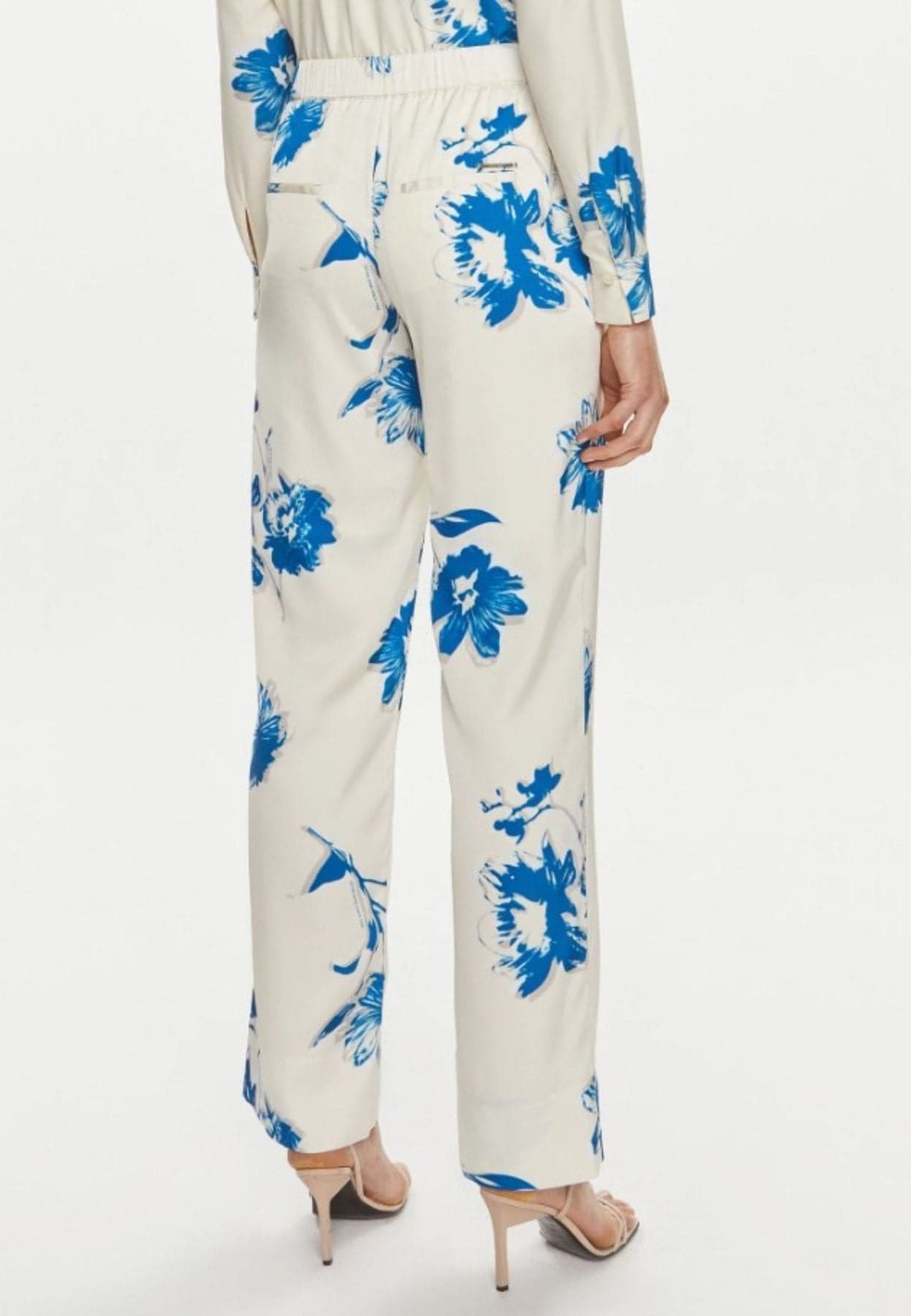 calvin klein PANTALONE LW SHINY SATIN PYJAMA PANT da donna in Pantaloni sportivi Drestige - Casamassima, commercioVirtuoso.it