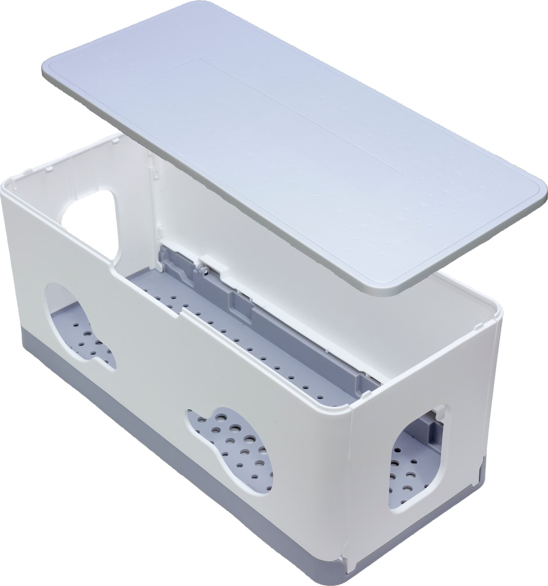 Scatola Porta Cavi in ABS super resistente, Protezione Ciabatte elettriche, sistema i cavi aggrovigliati, Sicurezza Bambini e Animali. in Guaine per cavi Elettrowatt - San Severino Marche, commercioVirtuoso.it
