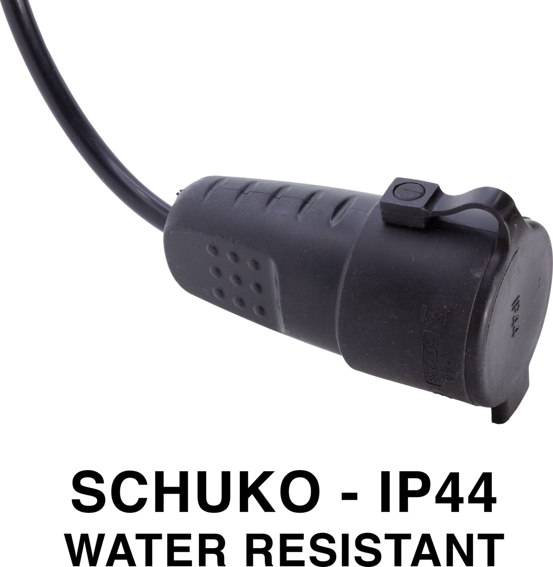 PROLUNGA ADATTATORE 30 CENTIMETRI CON SPINA CEE E PRESA STANDARD TEDESCO - CAVO 3G1.5 - IP44 - ElettroWatt.eu