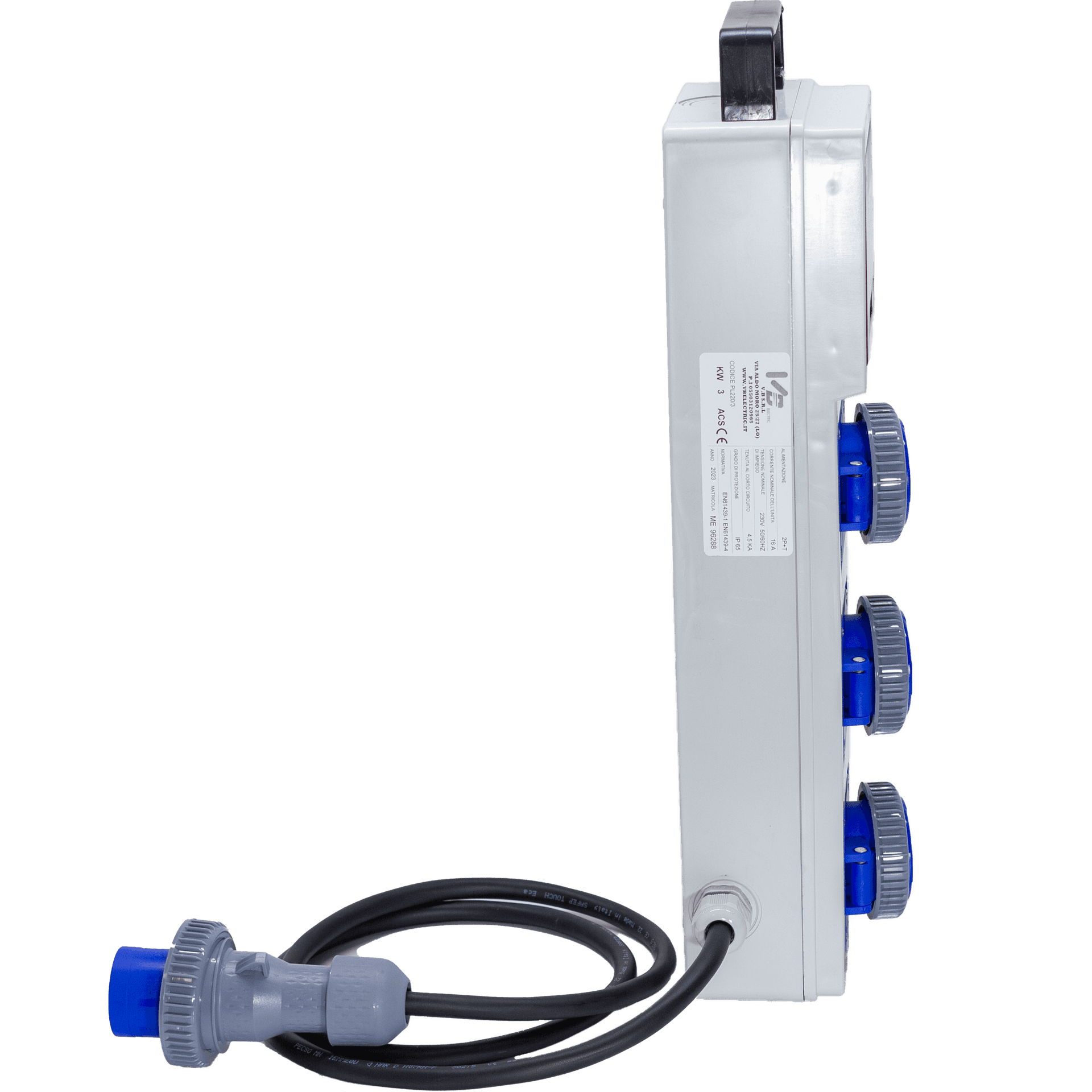 QUADRO TERMOP. 3 PRESE 2P+T 16A 230V IP67 - ElettroWatt.eu