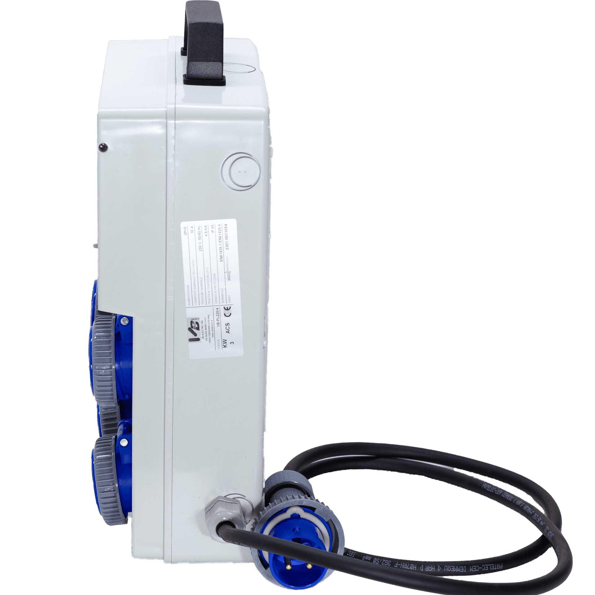 QUADRO ELETTRICO DA CANTIERE ASC 220V MONOFASE CON 4 PRESE IP67 DA 16A - ElettroWatt.eu