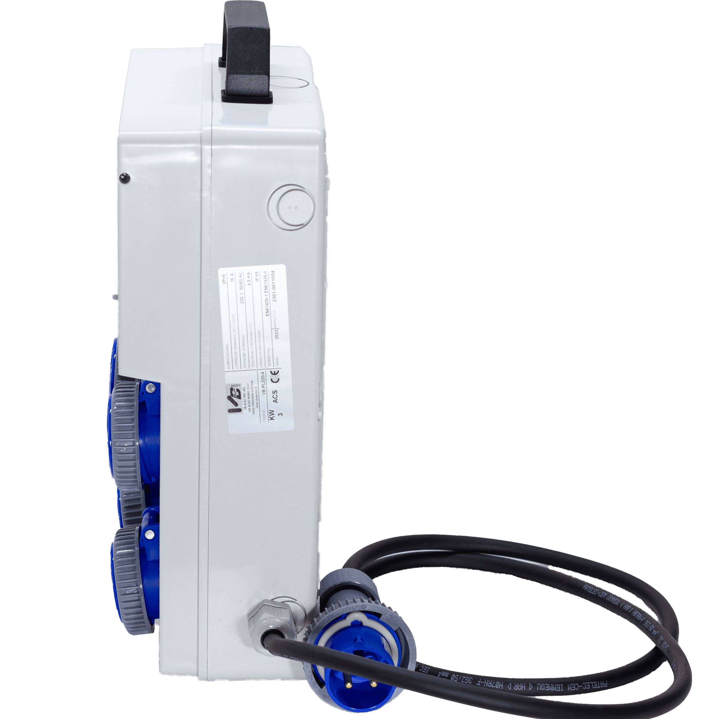 QUADRO ELETTRICO DA CANTIERE ASC 220V MONOFASE CON 4 PRESE IP67 DA 16A - ElettroWatt.eu