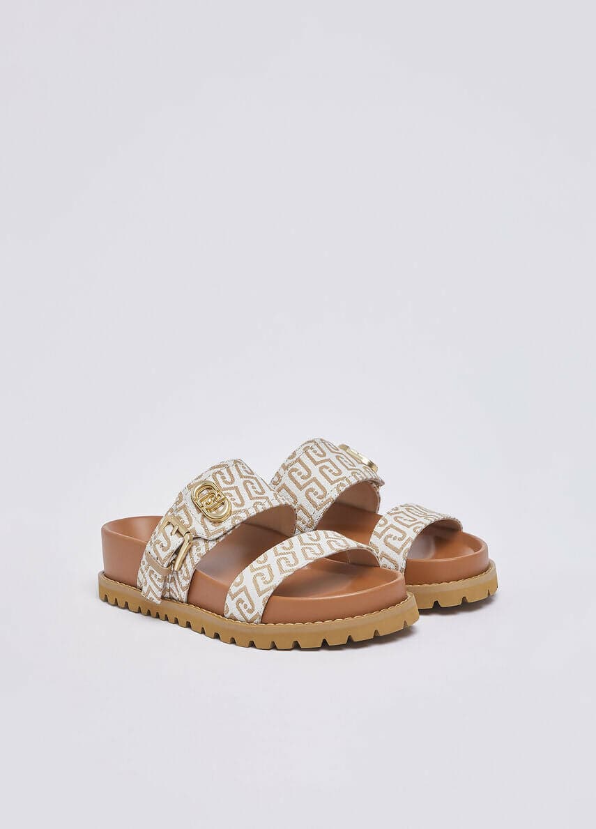 Liujo Donna Sandali con monogram all over in Ciabatte moda Cantali Calzature - Randazzo, commercioVirtuoso.it