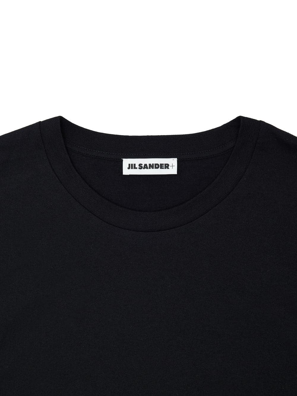 JIL SANDER T-Shirt Nera Maniche Lunghe con Logo Ricamo Jil Sander da uomo in T-shirt Drestige - Casamassima, commercioVirtuoso.it