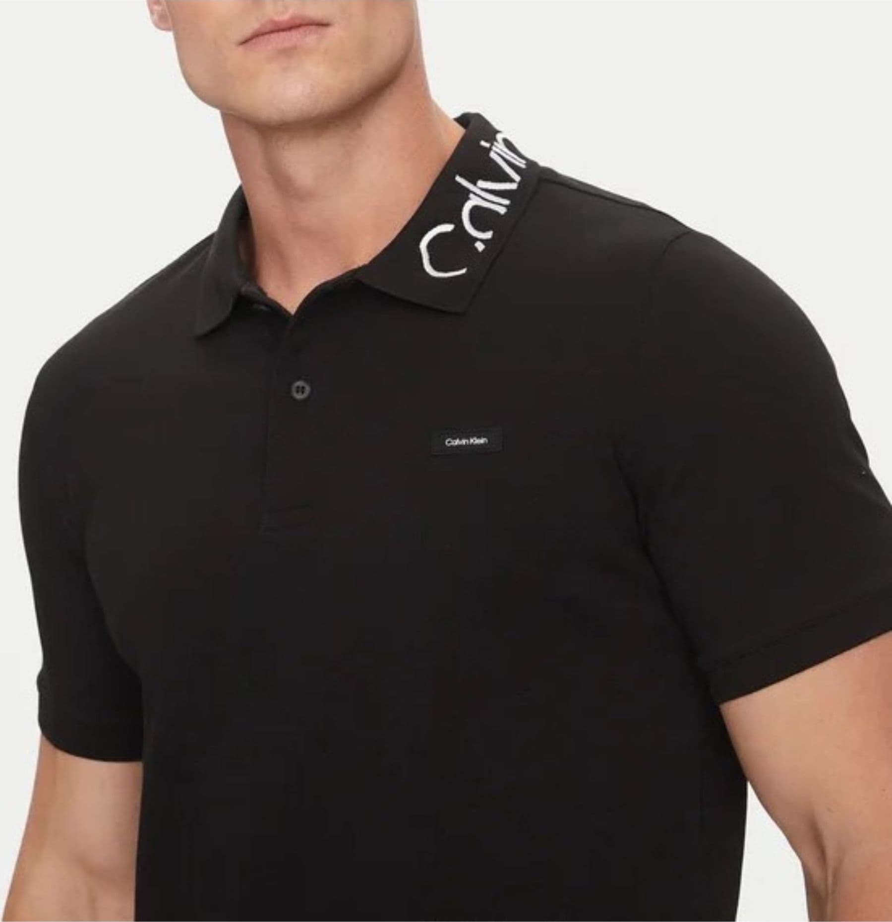 calvin klein POLO STRETCH PIQUE LOGO COLLAR POLO da uomo in Polo Drestige - Casamassima, commercioVirtuoso.it