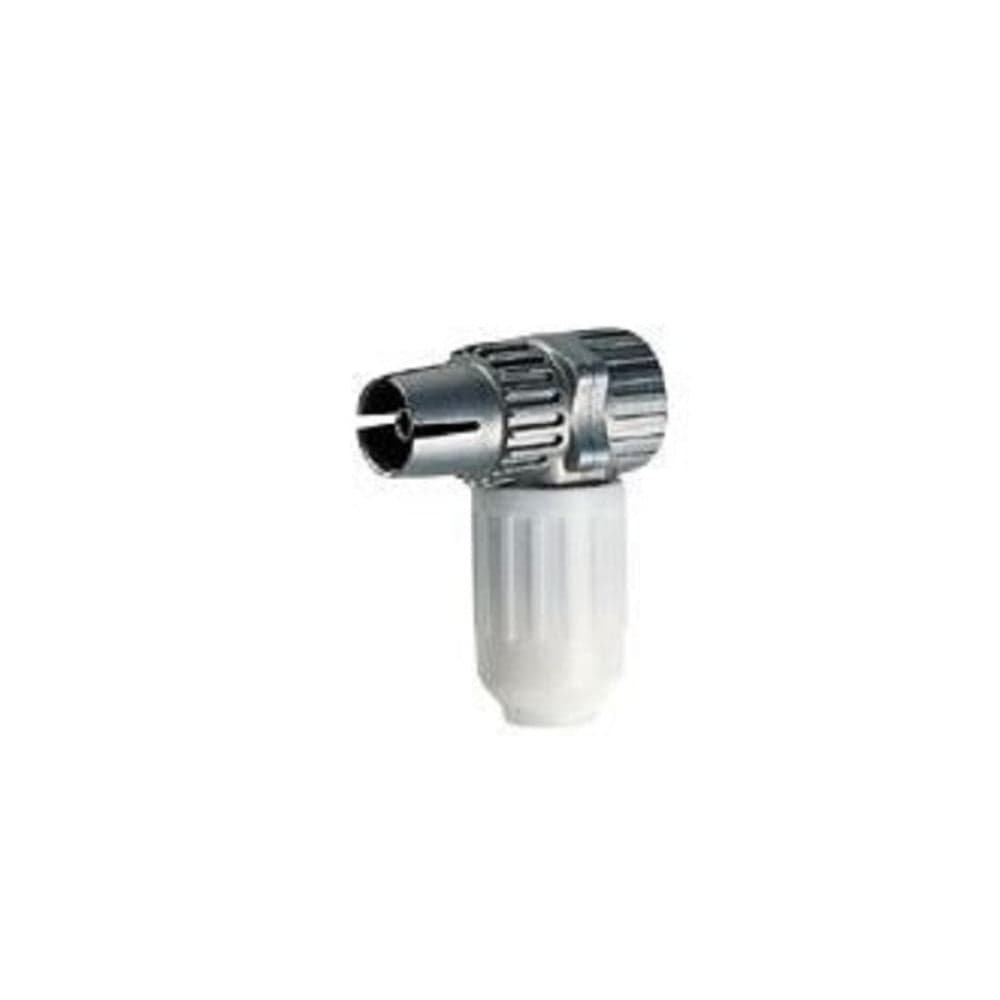 Connettore tv - radio - sat femmina 90 Bianco Antenna