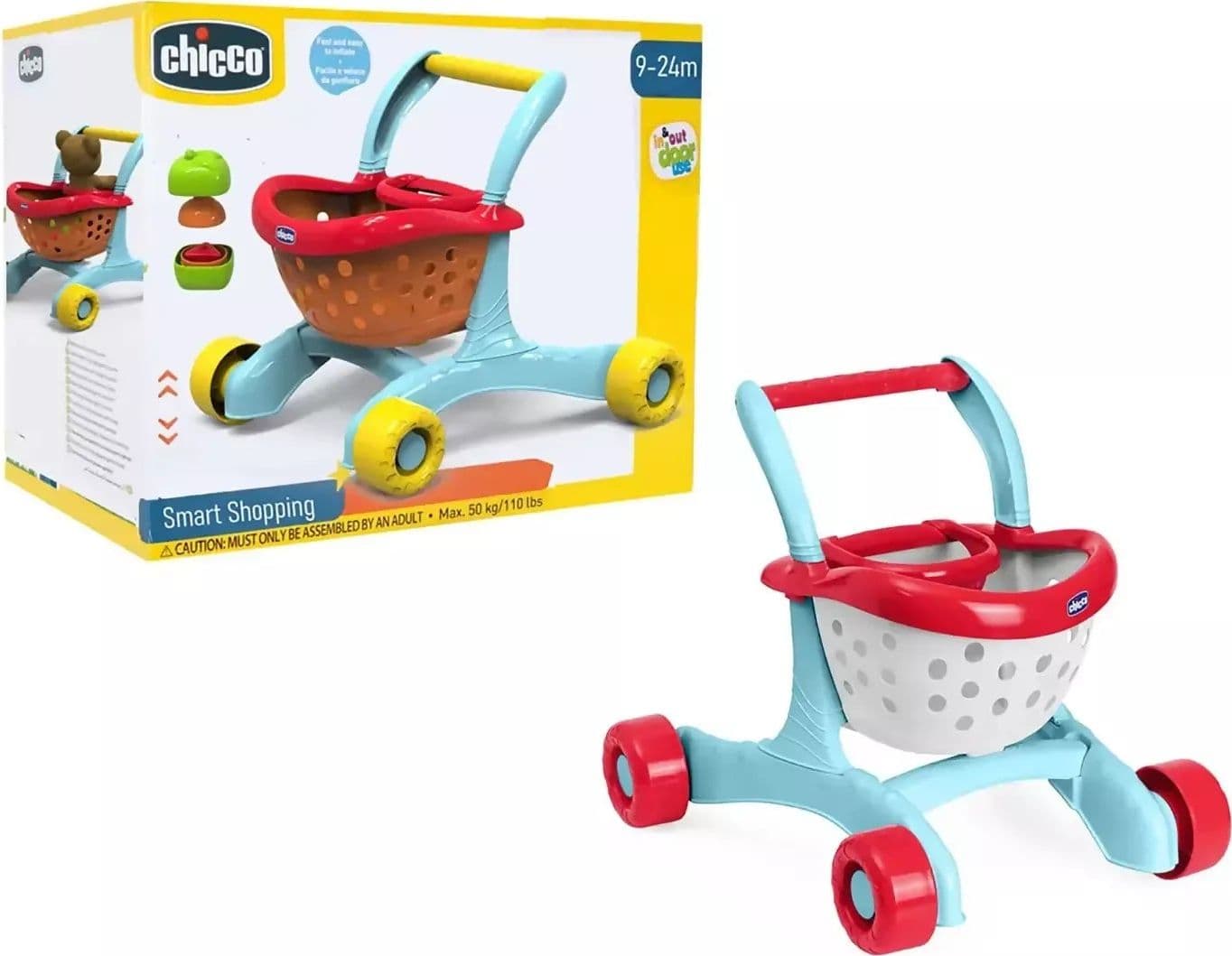 CHICCO Smart Shopping 2in1 Carrello Primi Passi con Accessori