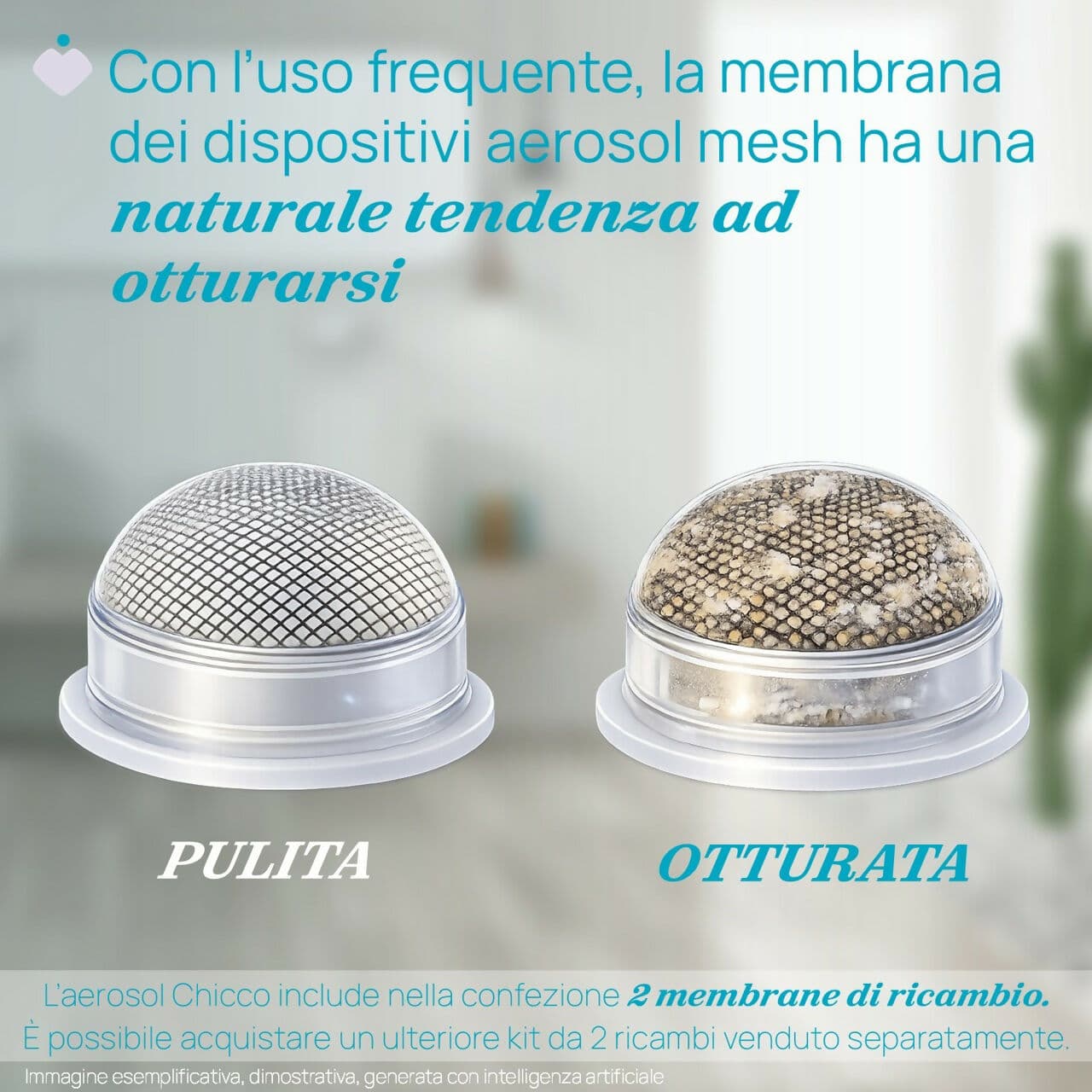 CHICCO Aerosol Easy Breath Go+ , aerosol mesh con membrana sostituibile , Portatile, Compatto e Leggero, Nebulizzatore Silenzioso, Adatto per Bambini e Adulti, dura nel tempo in Inalatori e aerosol elettrici Sanitaria Gioia del Bimbo - Villa San Giovanni, commercioVirtuoso.it