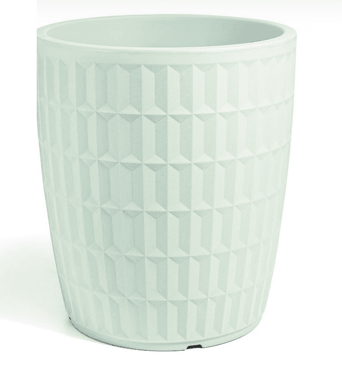 Vaso Rotondo Tyle 50cm Bianco in Vasi tradizionali Save The Money - Rimini, commercioVirtuoso.it