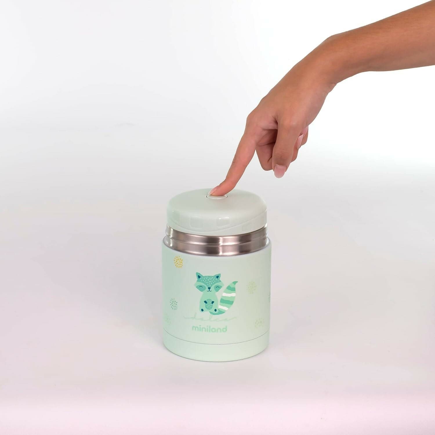 MINILAND Thermos in acciacio - Food Thermy colore Mint - 600ml - realizzato in doppio strato di acciaio che mantiene il cibo freddo o caldo per ore in Thermos per bibite Sanitaria Gioia del Bimbo - Villa San Giovanni, commercioVirtuoso.it