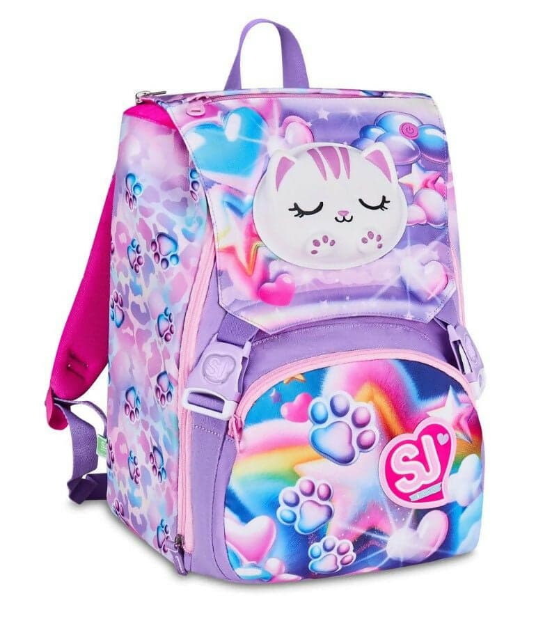 Zaino seven junior estensibile big sj gang glowcat in Astucci Cartoleria Deja Vu - Crotone, commercioVirtuoso.it
