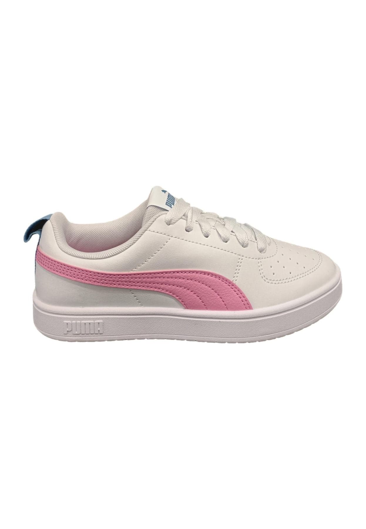 Scarpe sneakers Unisex bambini PUMA RICKIE  bianco-rosa laccio - 21