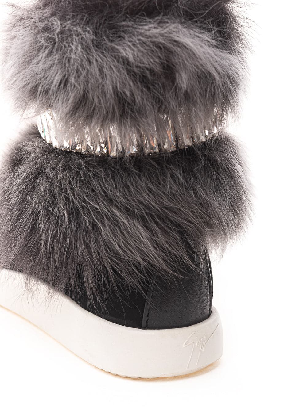 Giuseppe Zanotti Sneaker nera con Pelliccia e Cristalli da donna in Sneaker casual Drestige - Casamassima, commercioVirtuoso.it