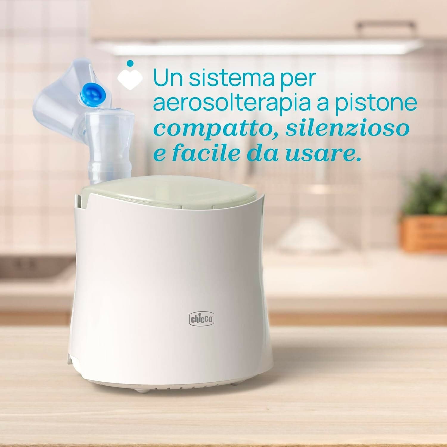 Chicco Aerosol Easy Breath Family, Aerosol a Pistone per Neonati Bambini e Adulti, Aerosol Portatile, Ultracompatto, con Due Mascherine Morbide ed Ergonomiche, Con Boccaglio e Forcella Nasale, 0 Mesi+ in Inalatori e aerosol elettrici Sanitaria Gioia del Bimbo - Villa San Giovanni, commercioVirtuoso.it