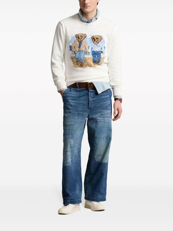 Polo ralph lauren uomo maglia ralph & ricky bear in cotone. in Magliette a maniche lunghe Euforia - Bronte, commercioVirtuoso.it