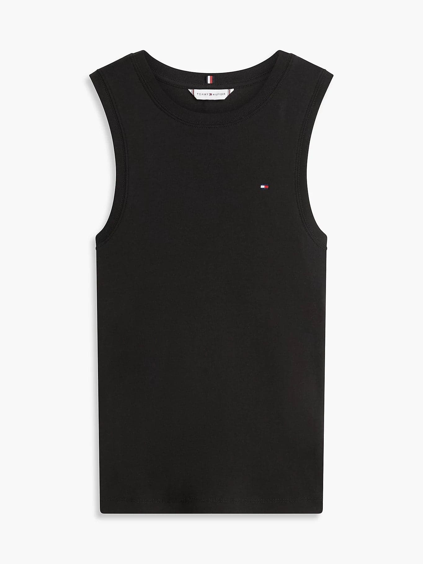 Tommy Hilfiger canotta / t-shirt donna in cotone nera con logo ricamato slim fit in T-shirt Broadway Red - Barletta, commercioVirtuoso.it