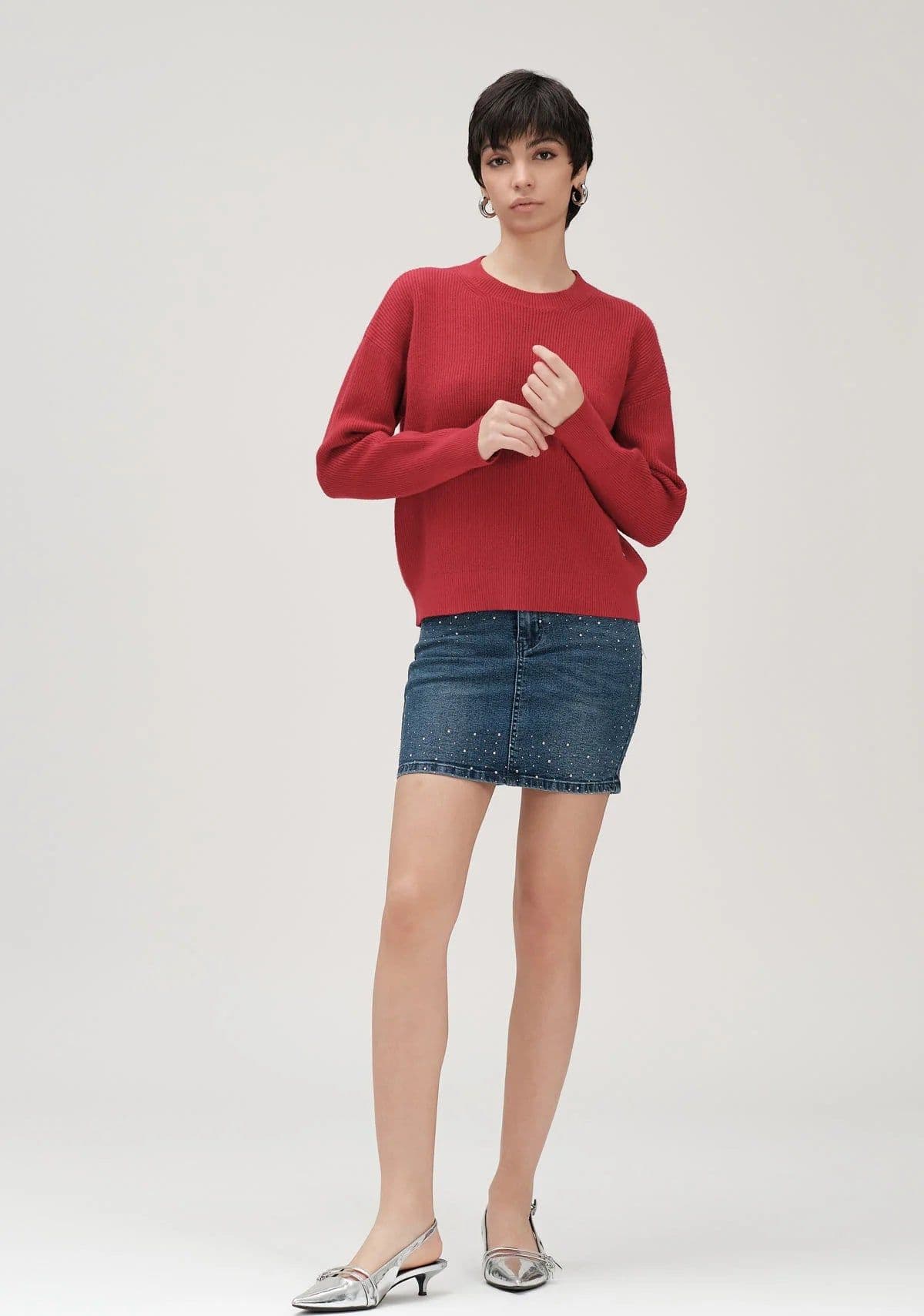 Girocollo in maglia inglese