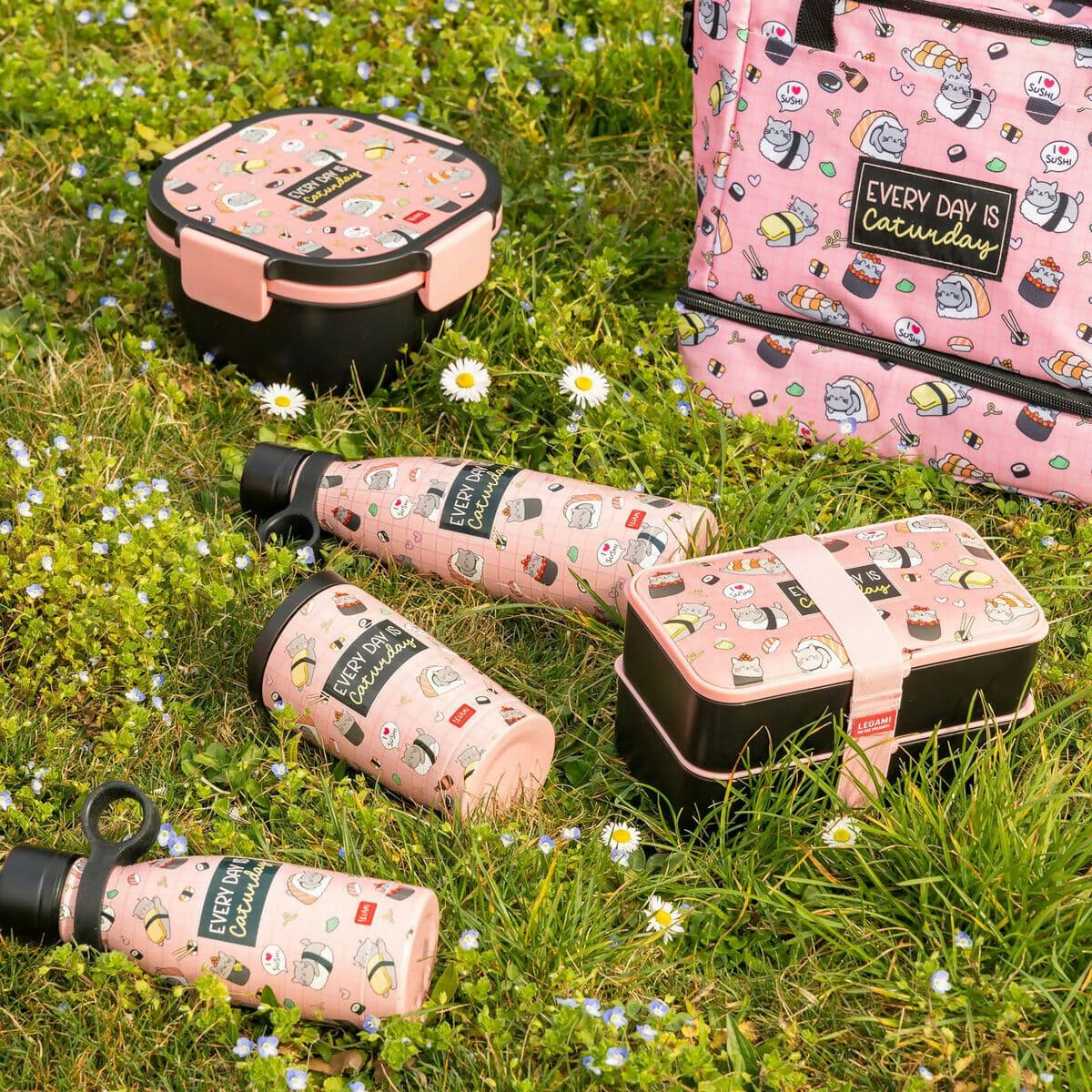 Bottiglia Termica 500 ml - Sushi Cat - Hot & Cold in Carta Cartoleria Deja Vu - Crotone, commercioVirtuoso.it