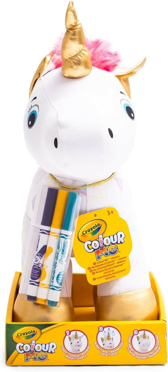 Crayola Colour Me Plush, Peluche Unicorno Colorabile con 3 Pennarelli in Animali Cartoleria Deja Vu - Crotone, commercioVirtuoso.it