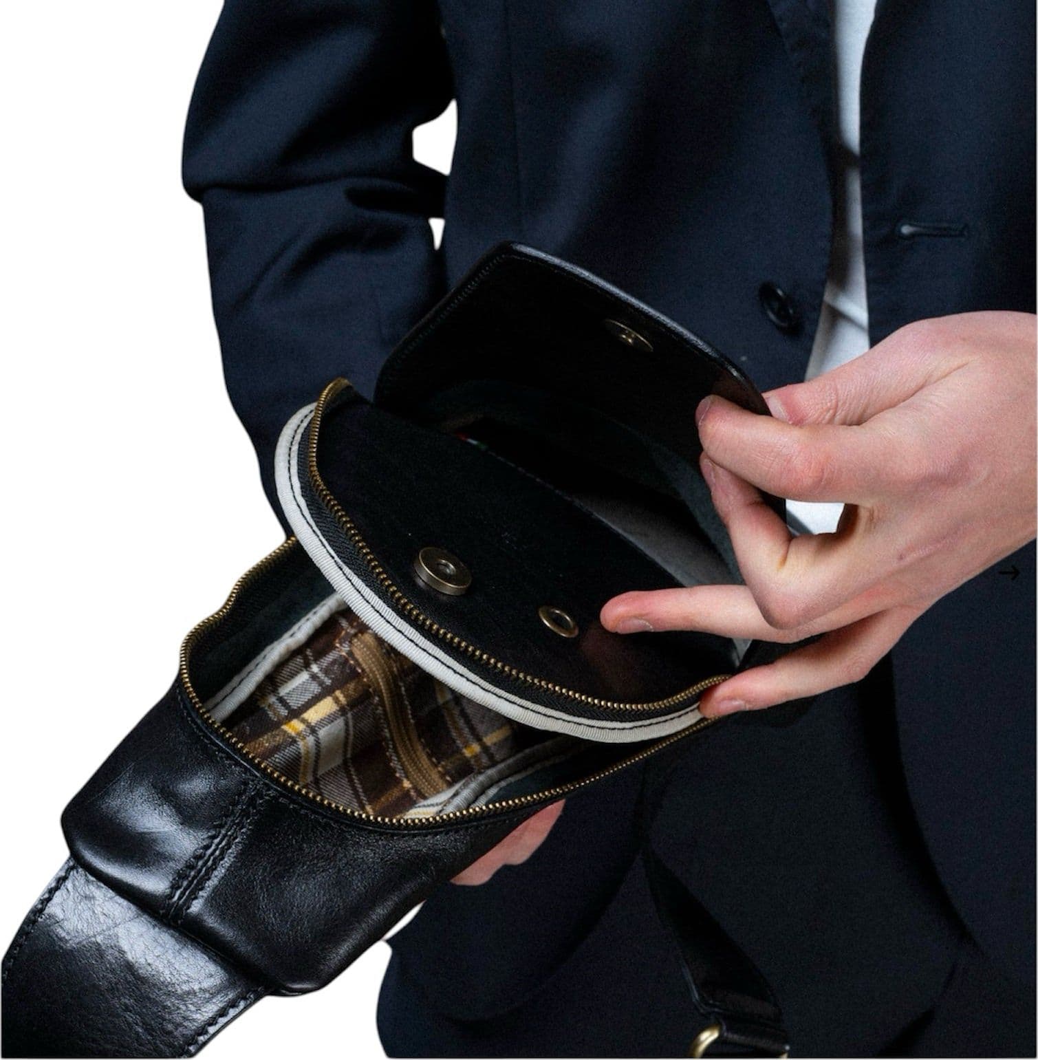 Modarno Borsa Uomo in vera pelle Marsupio Monospalla Jump in Organizer borsa Modarno - Sesto Fiorentino, commercioVirtuoso.it