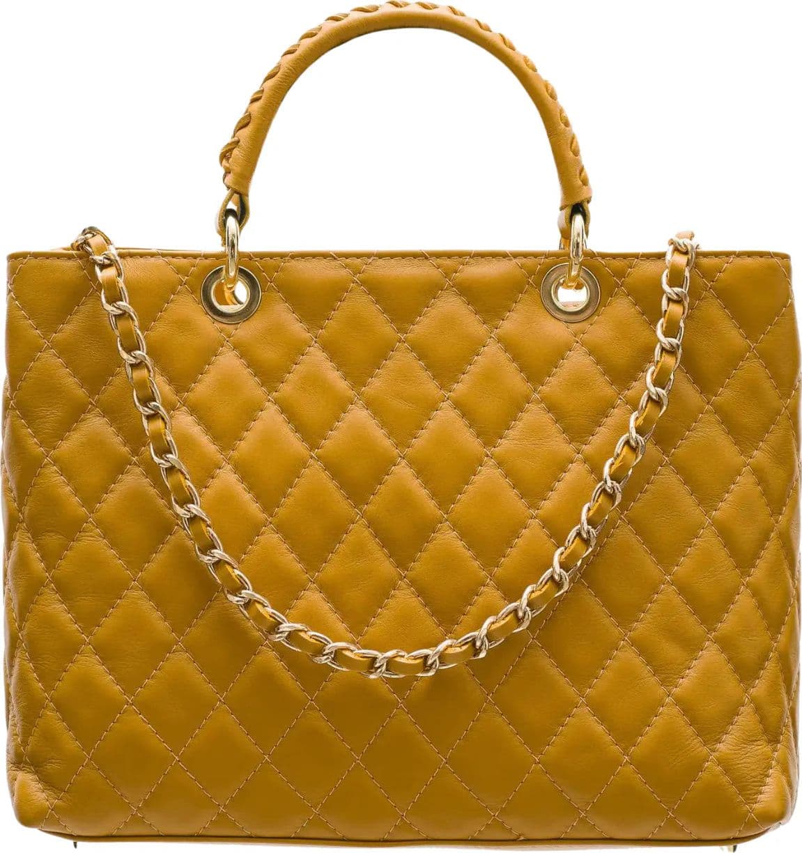Modarno Borsa con manico intrecciato in Vera Pelle "Trapuntata" a Mano e a Spalla 33x14x24 cm in Organizer borsa Modarno - Sesto Fiorentino, commercioVirtuoso.it