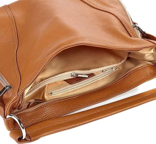Modarno Borsa Giorgia in morbida pelle a spalla con tracolla lunga e tre tasche esterne in Organizer borsa Modarno - Sesto Fiorentino, commercioVirtuoso.it