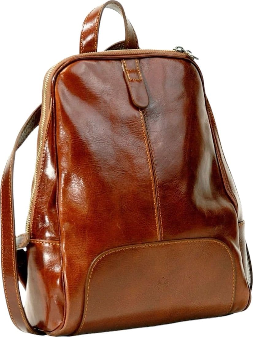 Modarno Zaino in cuoio medio con zipper 30x8x21 cm in Organizer borsa Modarno - Sesto Fiorentino, commercioVirtuoso.it