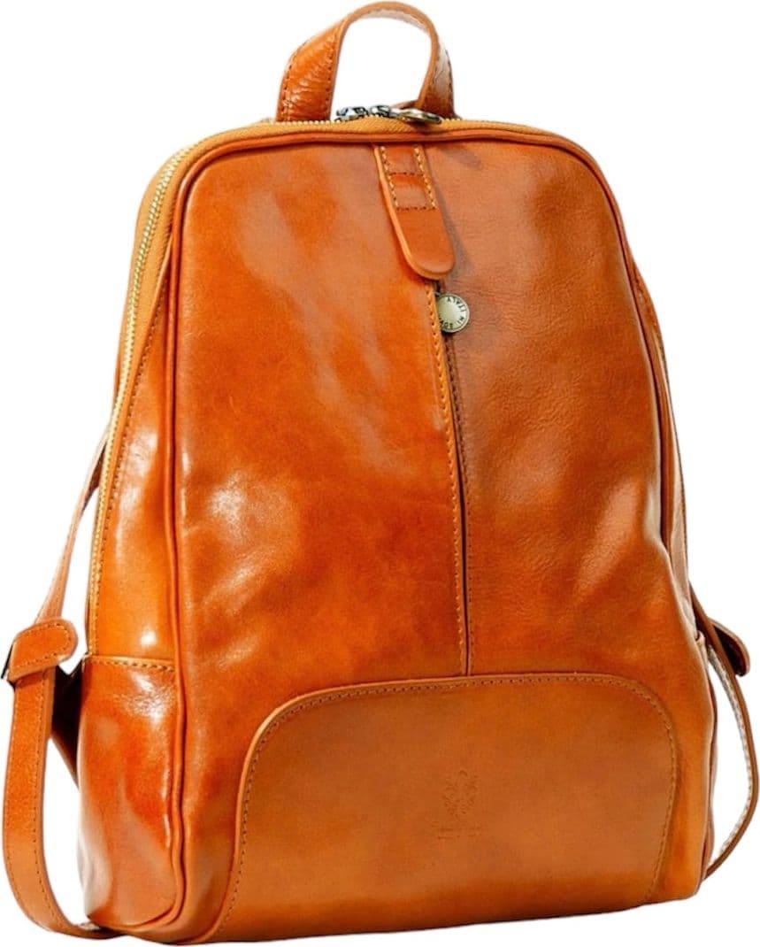 Modarno Zaino in cuoio medio con zipper 30x8x21 cm in Organizer borsa Modarno - Sesto Fiorentino, commercioVirtuoso.it