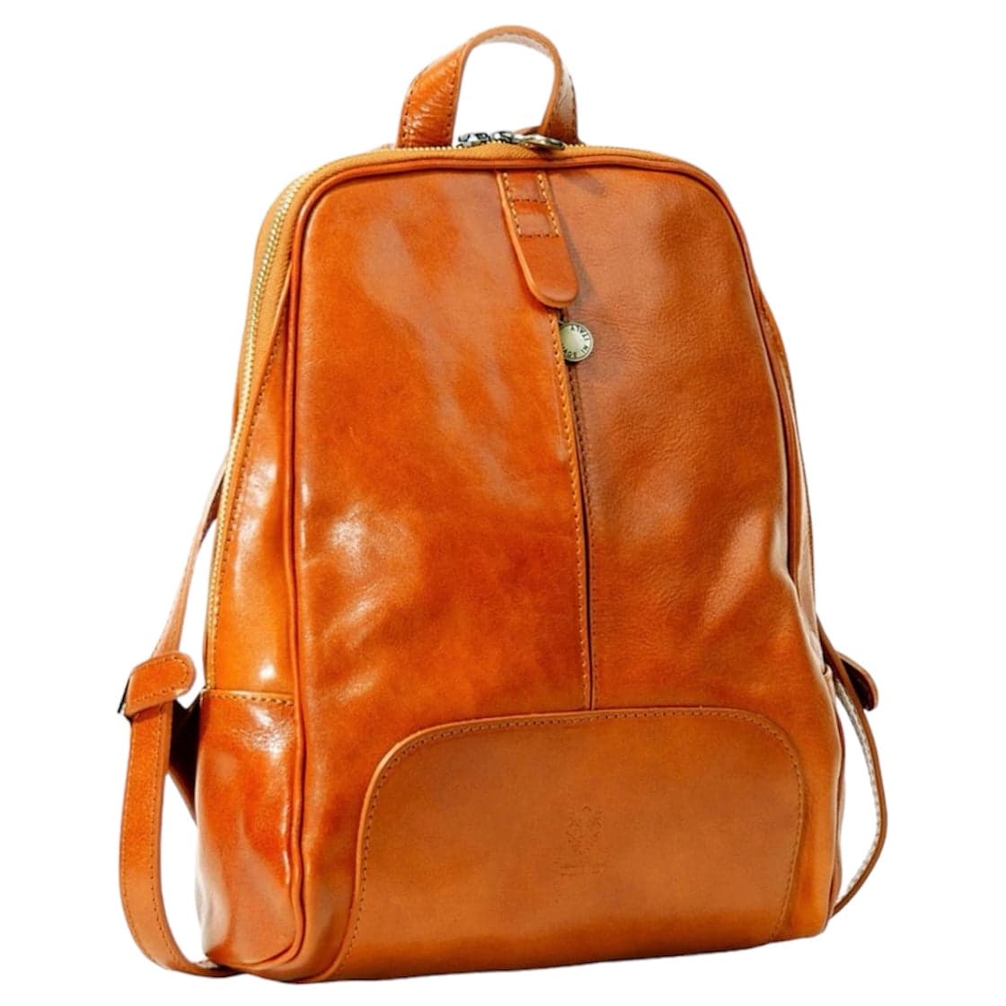 Modarno Zaino in cuoio medio con zipper 30x8x21 cm in Organizer borsa Modarno - Sesto Fiorentino, commercioVirtuoso.it