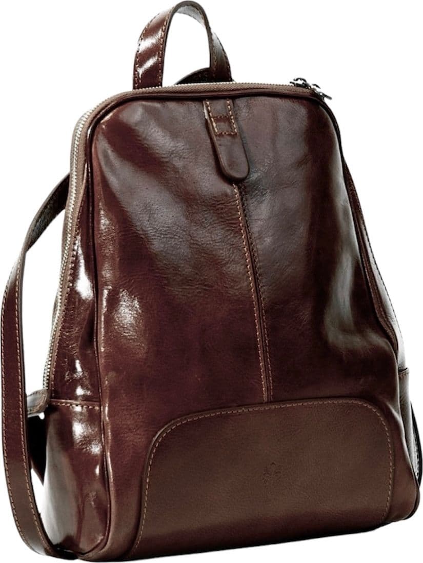 Modarno Zaino in cuoio medio con zipper 30x8x21 cm in Organizer borsa Modarno - Sesto Fiorentino, commercioVirtuoso.it