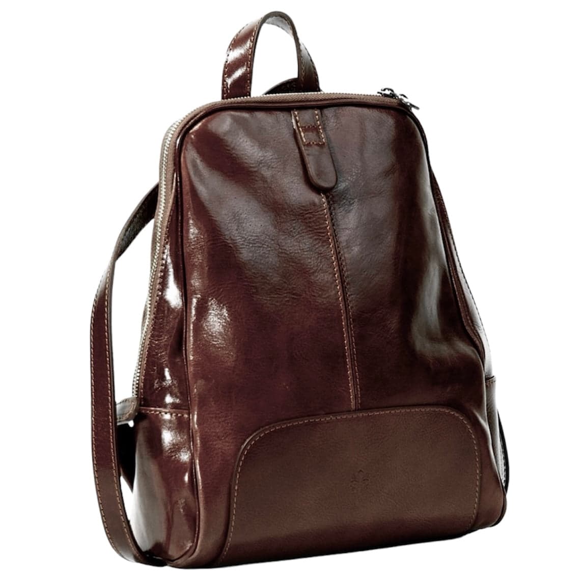 Modarno Zaino in cuoio medio con zipper 30x8x21 cm in Organizer borsa Modarno - Sesto Fiorentino, commercioVirtuoso.it