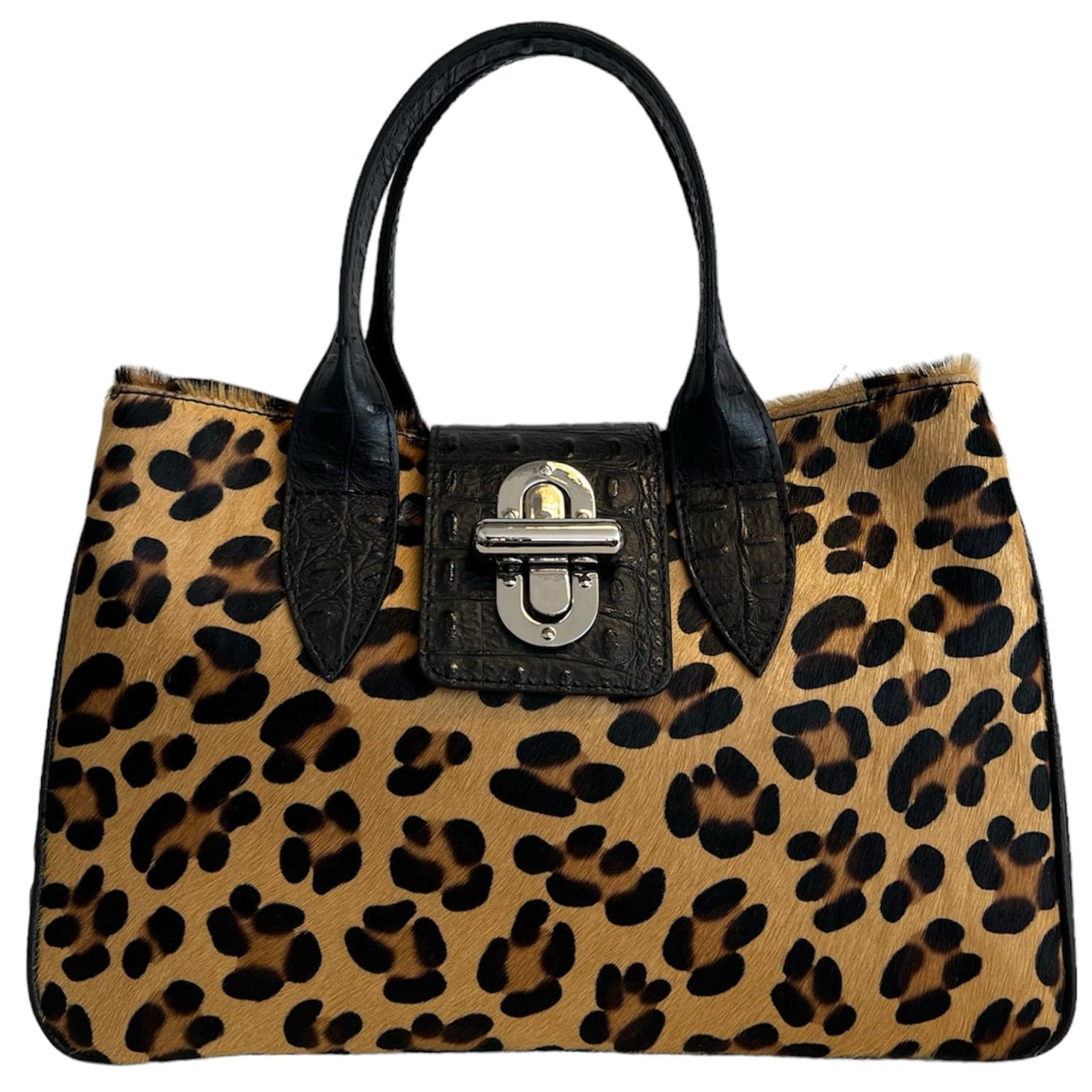 Modarno Borsa a mano in vera pelle con stampa coccodrillo e cavallino  35x18x24 cm in Organizer borsa Modarno - Sesto Fiorentino, commercioVirtuoso.it