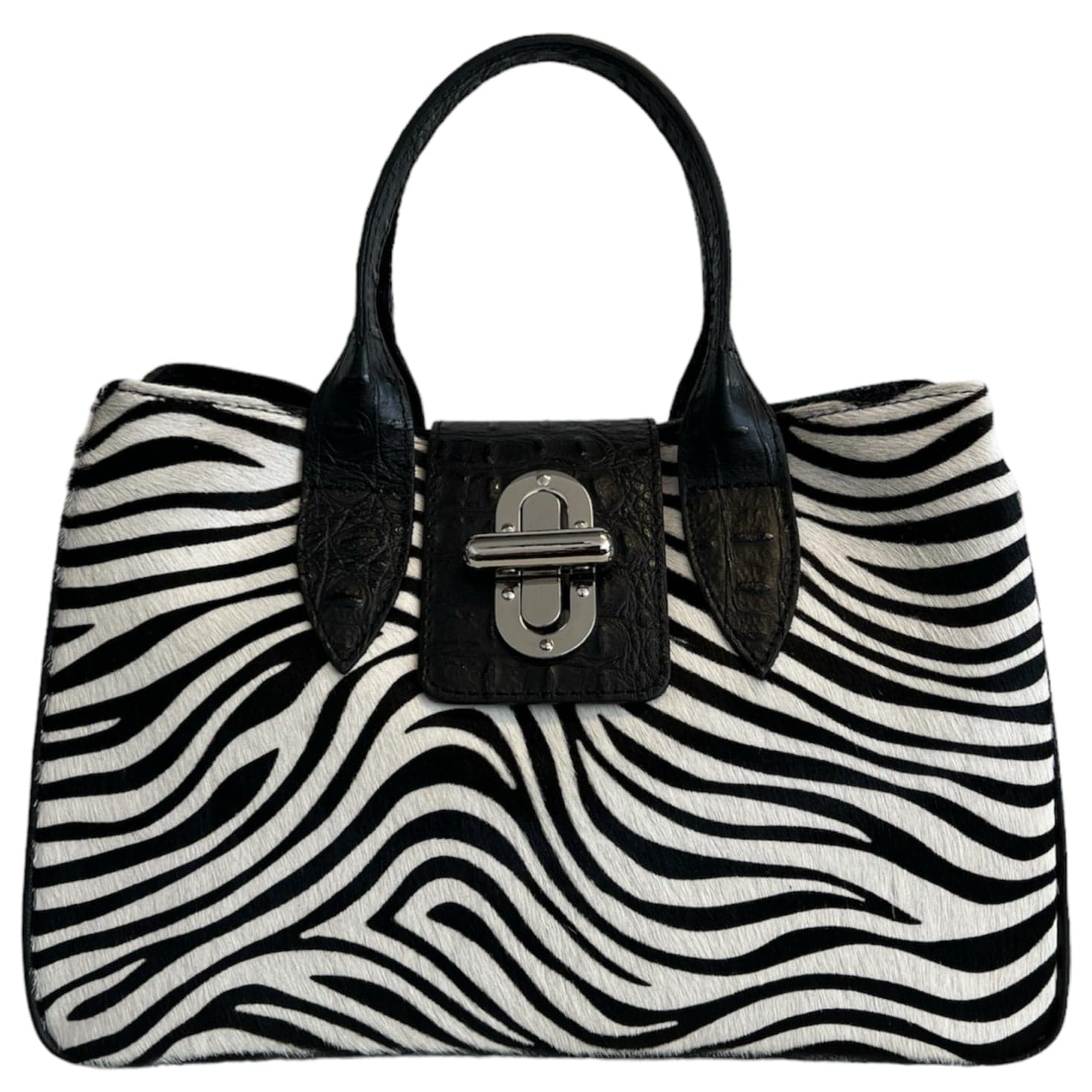 Modarno Borsa a mano in vera pelle con stampa coccodrillo e cavallino  35x18x24 cm in Organizer borsa Modarno - Sesto Fiorentino, commercioVirtuoso.it