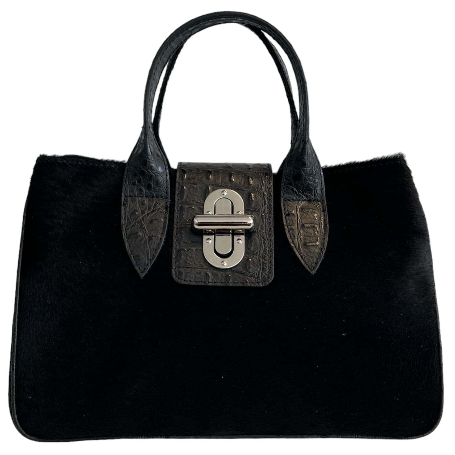 Modarno Borsa a mano in vera pelle con stampa coccodrillo e cavallino  35x18x24 cm in Organizer borsa Modarno - Sesto Fiorentino, commercioVirtuoso.it