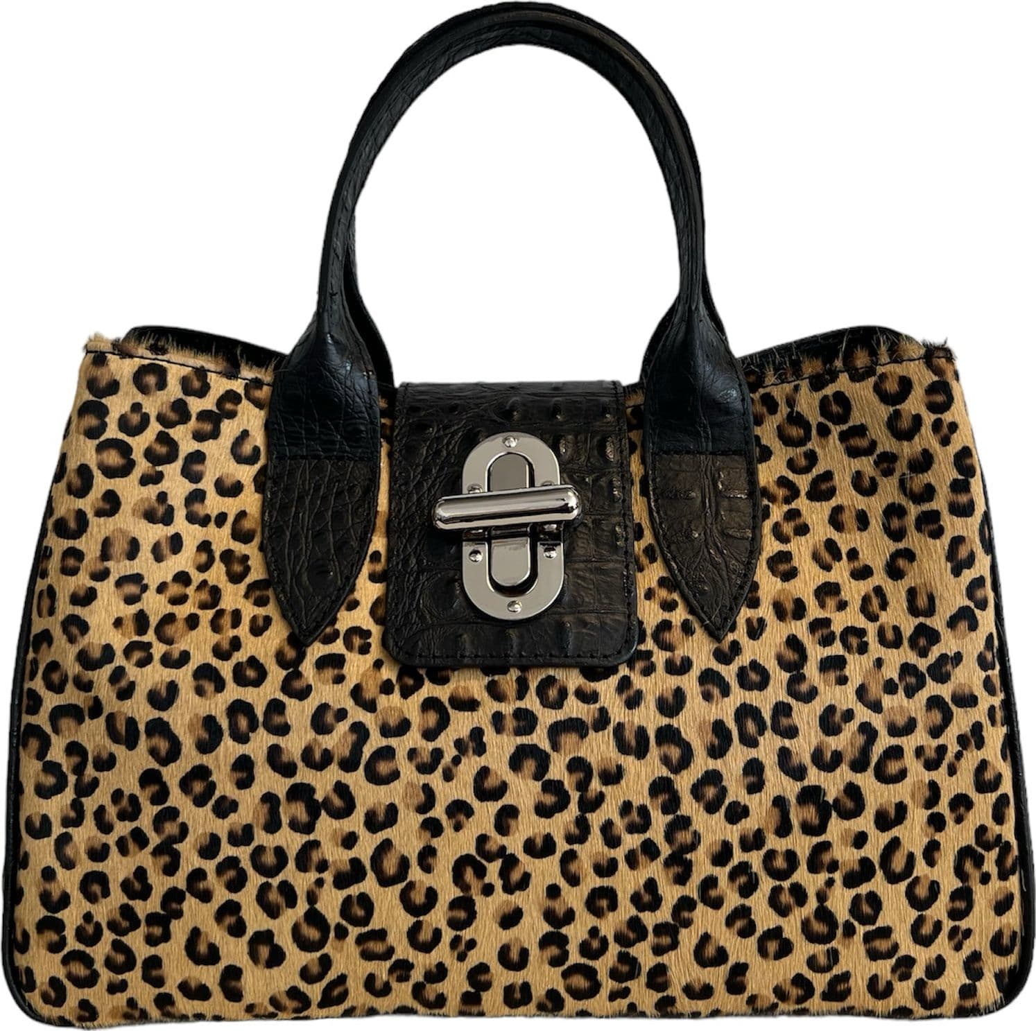 Modarno Borsa a mano in vera pelle con stampa coccodrillo e cavallino  35x18x24 cm in Organizer borsa Modarno - Sesto Fiorentino, commercioVirtuoso.it