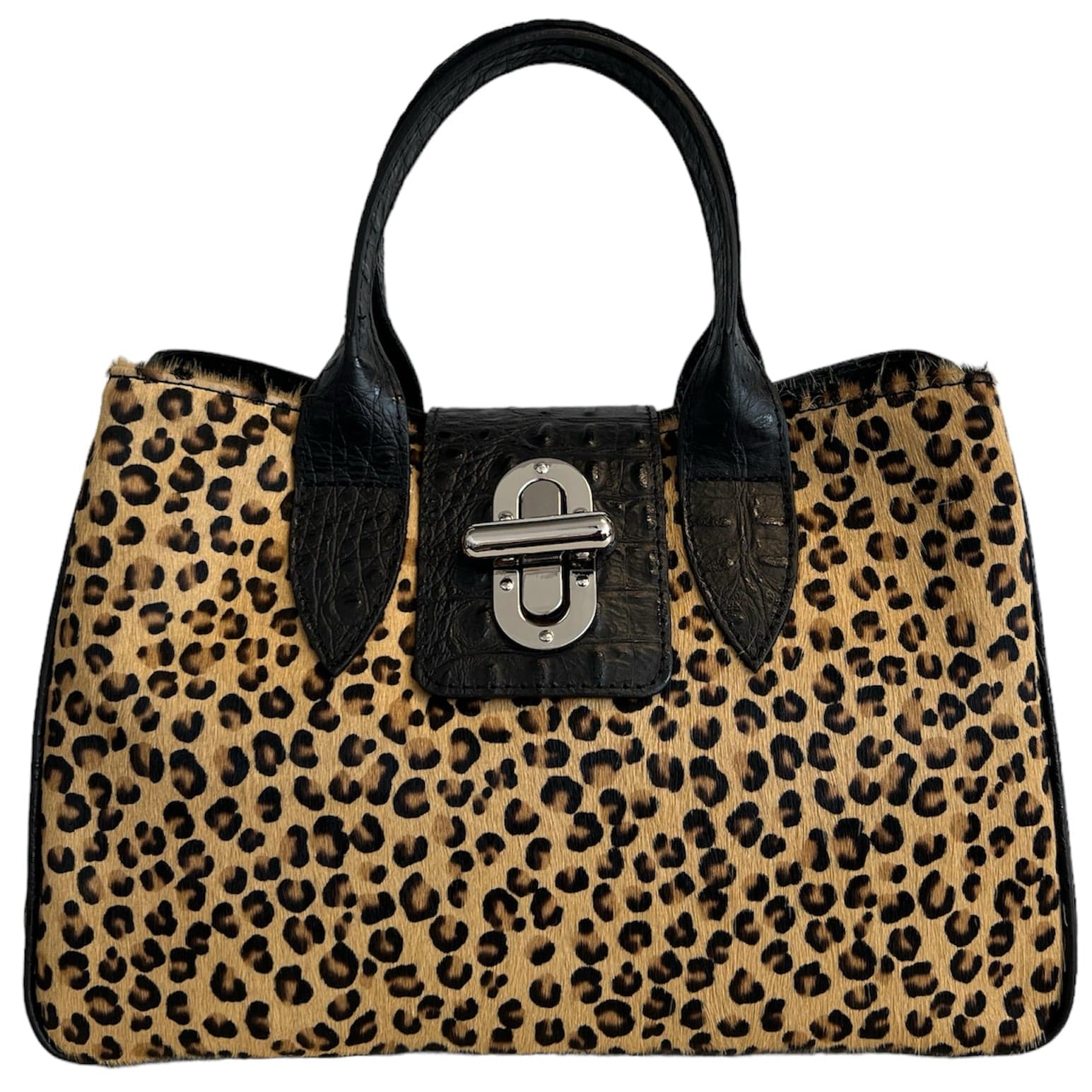 Modarno Borsa a mano in vera pelle con stampa coccodrillo e cavallino  35x18x24 cm in Organizer borsa Modarno - Sesto Fiorentino, commercioVirtuoso.it
